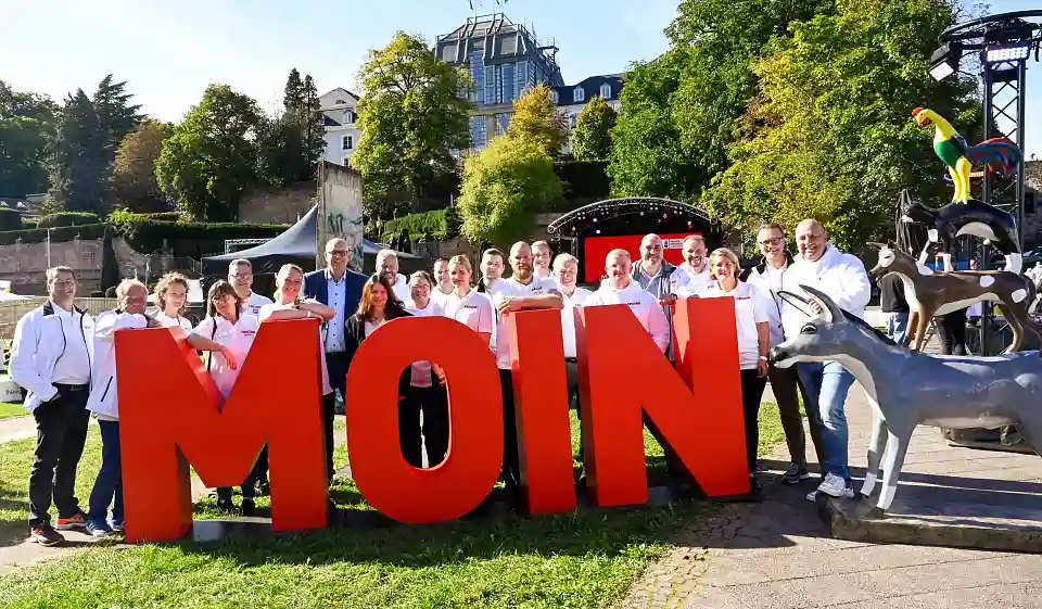 Das Team Bremen auf dem Bürgerfest in Saarbrücken 2025.