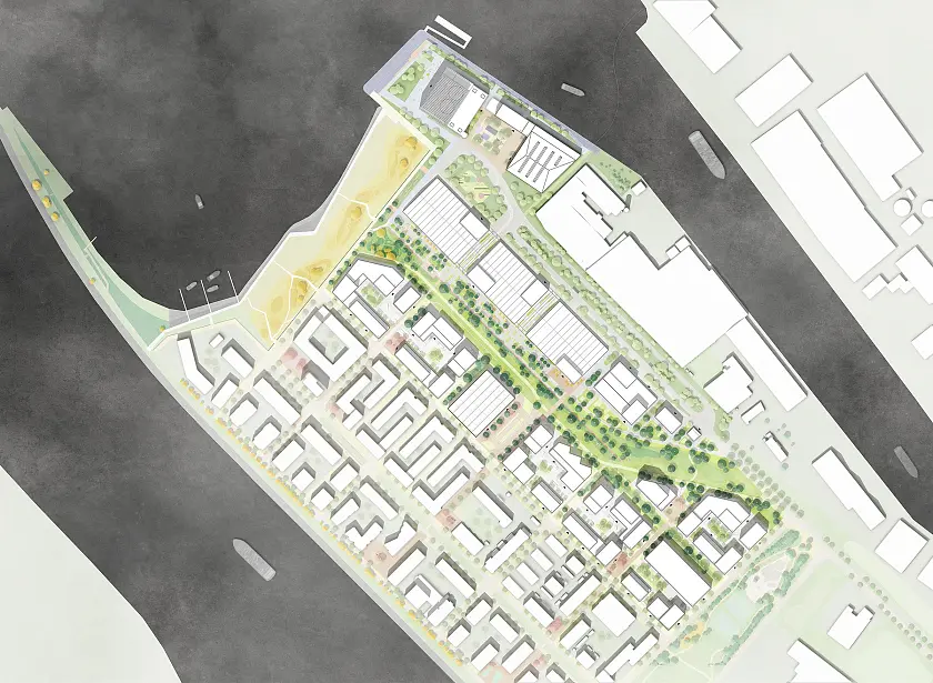 Piek 17 – Produktive Stadt am grünen Hafenbecken. 
