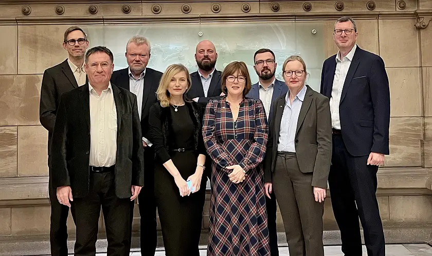 Dr. Kerstin Ashauer (zweite von rechts), Abteilungsleiterin bei der Senatorin für Justiz und Verfassung, mit den anderen Board-Members von Euro-Pris. 