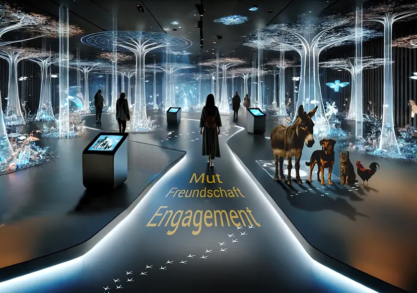 Multimediale Inszenierungen sorgen für ein intensives Erlebnis. 