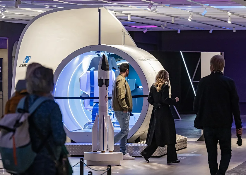 Der Space-Hub lockte in sechs Wochen 100.000 Besucherinnen und Besucher an. 