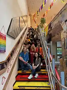 Der k:ulturladen Huchting und sein Team gehörte auch zu den Stopps auf dem Tourenplan der Quartiersbesuche von Senatorin Claudia Schilling.Foto: Die Senatorin für Arbeit, Soziales, Jugend und Integration 