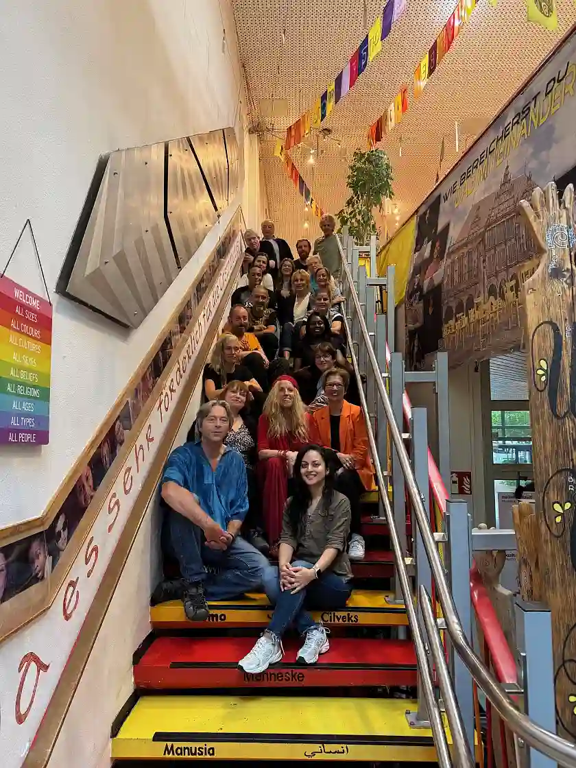 Der k:ulturladen Huchting und sein Team gehörte auch zu den Stopps auf dem Tourenplan der Quartiersbesuche von Senatorin Claudia Schilling.Foto: Die Senatorin für Arbeit, Soziales, Jugend und Integration 