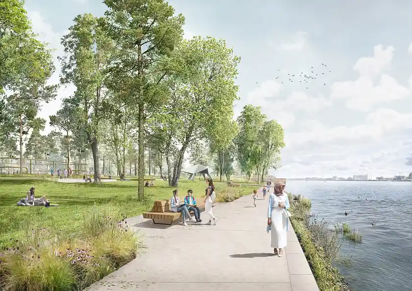 Visualisierung des Entwurfs zur neugestaltung der Bahrsplate.