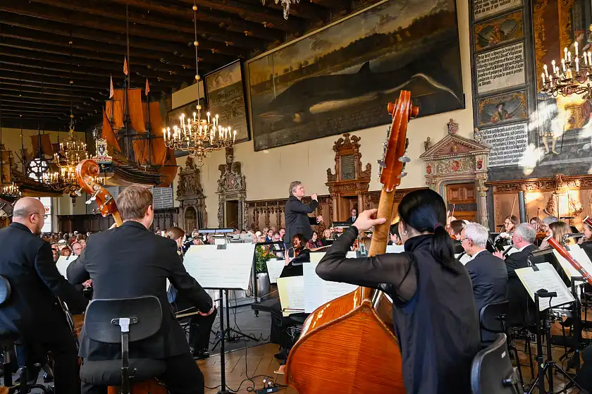 Die Bremer Philharmoniker umrahmten den Empfang musikalisch. 