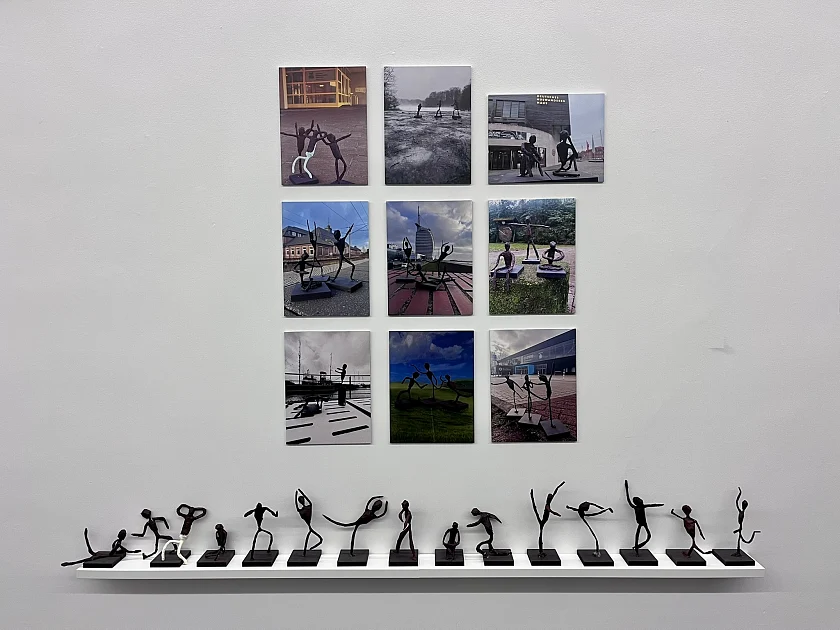 Die Arbeiten der Schülerinnen und Schüler greifen die aktuelle Ausstellung Alberto Giacometti – Das Mass der Welt erkennbar auf.