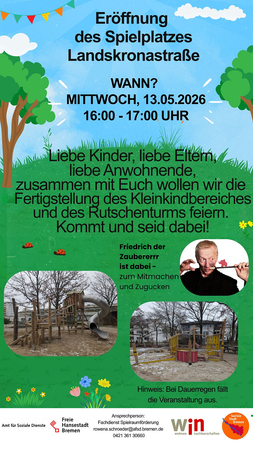 Das Einladungs-Poster zu der Freier am 13. Mai 2026. 