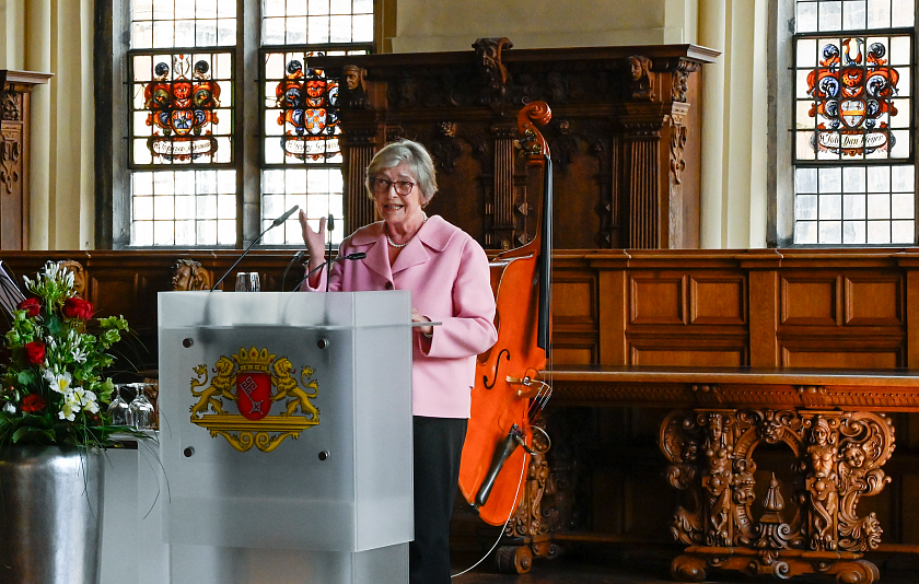 Bremens neue Ehrenbürgerin Karin Hollweg. 