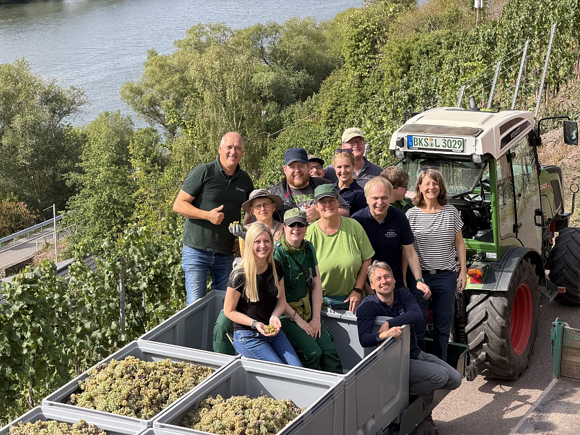 Das Bremer Team nach der erfolgreichen Lese. 