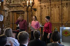 Für Unterhaltung sorgte Instant Impro - Improvisationstheater aus Bremerhaven. Foto: Senatspressestelle