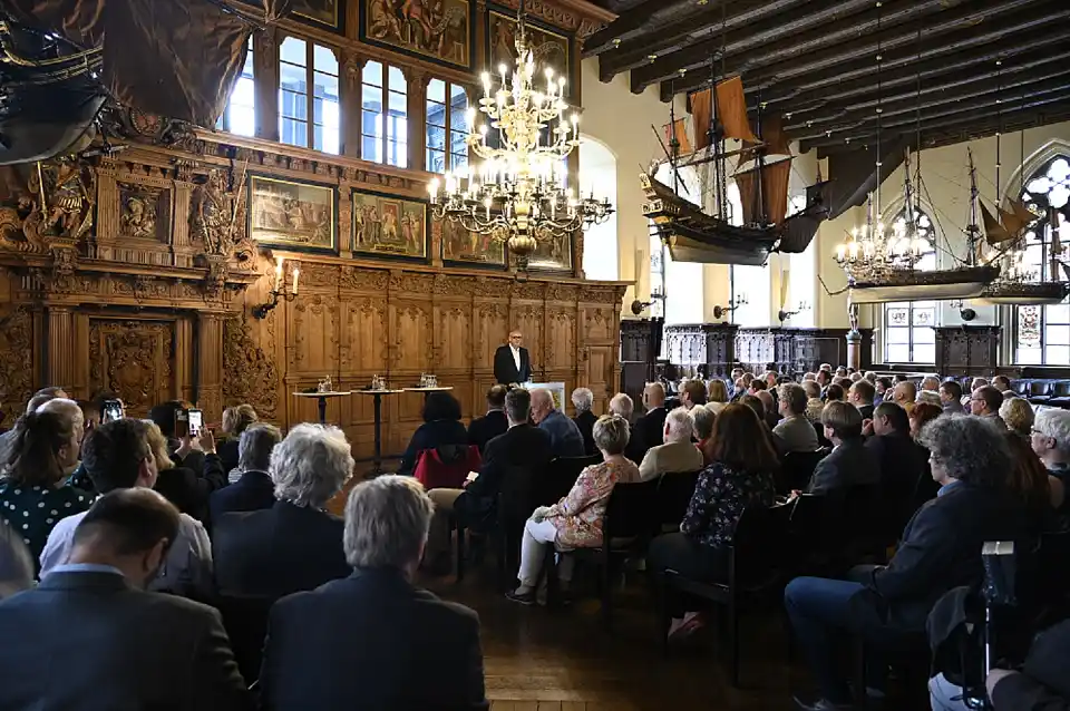 Volles Haus bei den Feierlichkeiten anlässlich 75 Jahre Ortsbeirätegesetz. Foto: Senatspressestelle