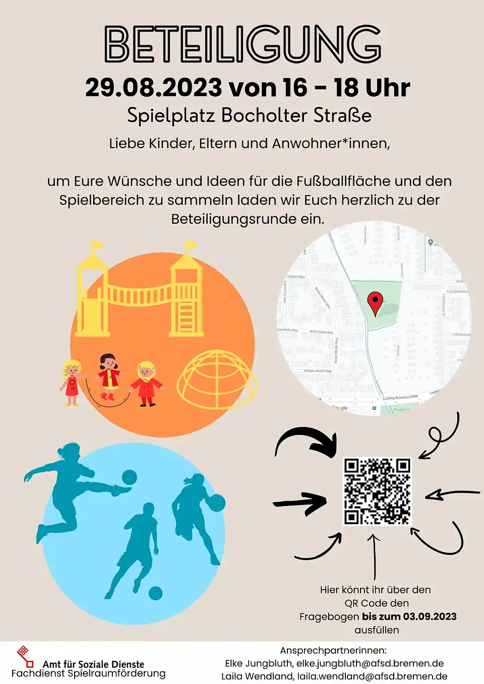 Plakat mit QR-Code