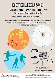Plakat mit QR-Code