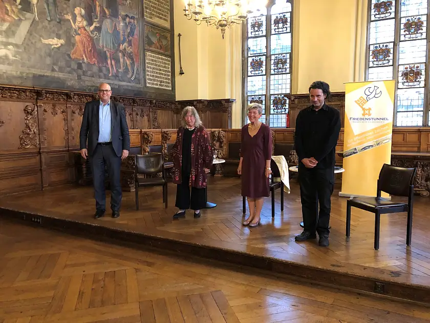 Bürgermeister Dr. Andreas Bovenschulte, Prof. Dr. Annelie Keil, Regina Heygster, Ingo Stoevesandt (v.l.)