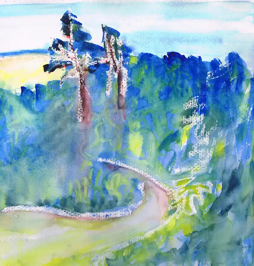 Jakobsweg – Kiefern Copyright: Heide Marie Voigt