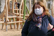 Senatorin Stahmann eröffnet die Spielplatz an der Tieckstraße