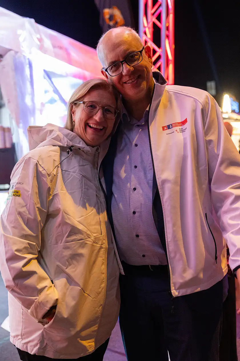 Bürgermeister Andreas Bovenschulte mit der Ministerpräsidentin des Saarlandes, Anke Rehlinger.