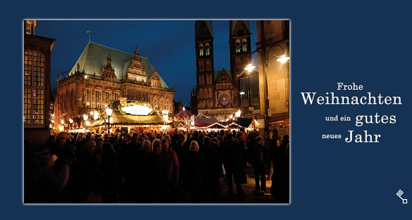 Bremer Rathaus mit Weihnachtsmarkt