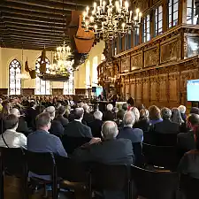 Senatsempfang in der Oberen Rathaushalle anlässlich 40 Jahre AWI. Foto: Senatspressestelle