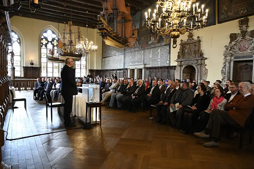 Empfang zum Ende des Ramadan in der Oberen Rathaushalle. Foto: Senatspressestelle