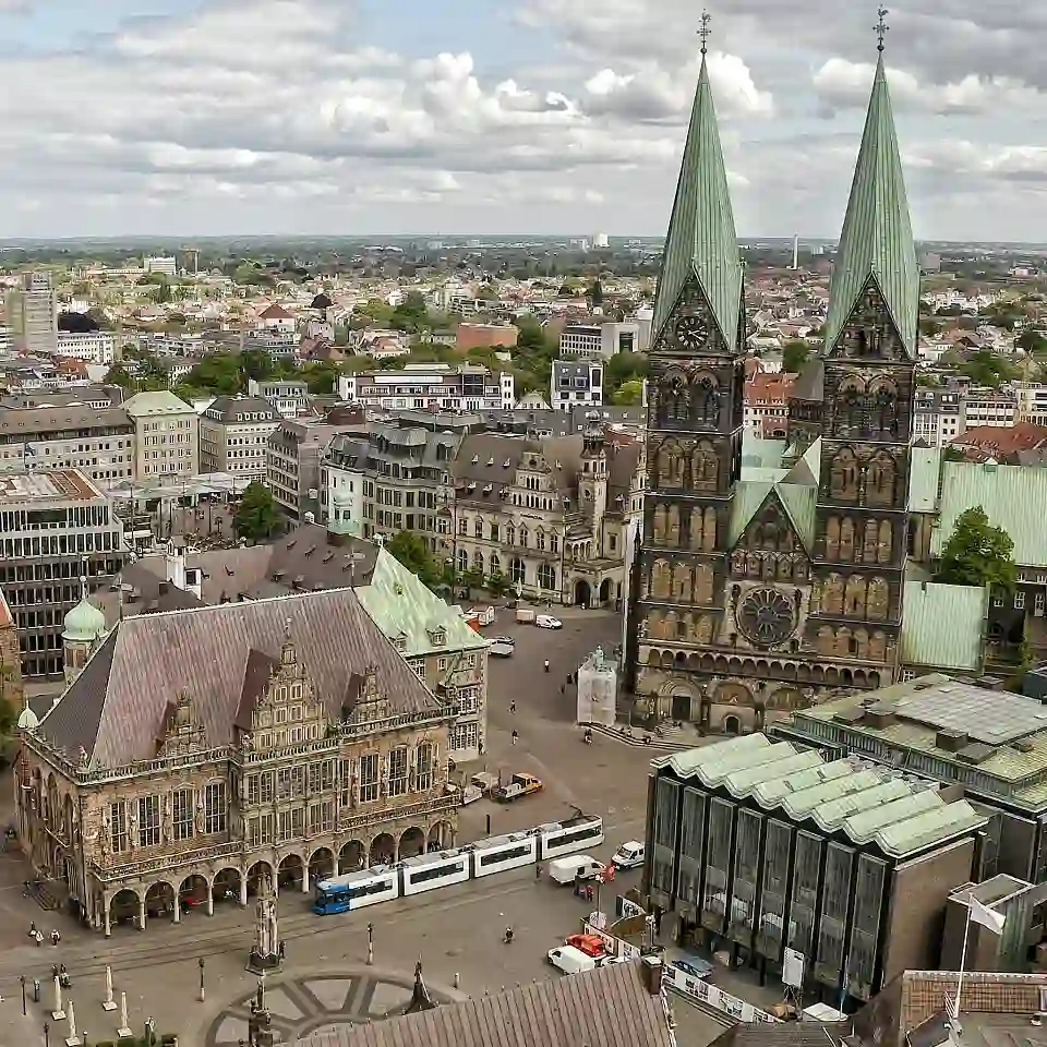 Rathaus und Roland auf dem Bremer Marktplatz