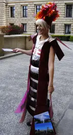 Wandelnde Bremen Werbung - künstlerisch dargestellt