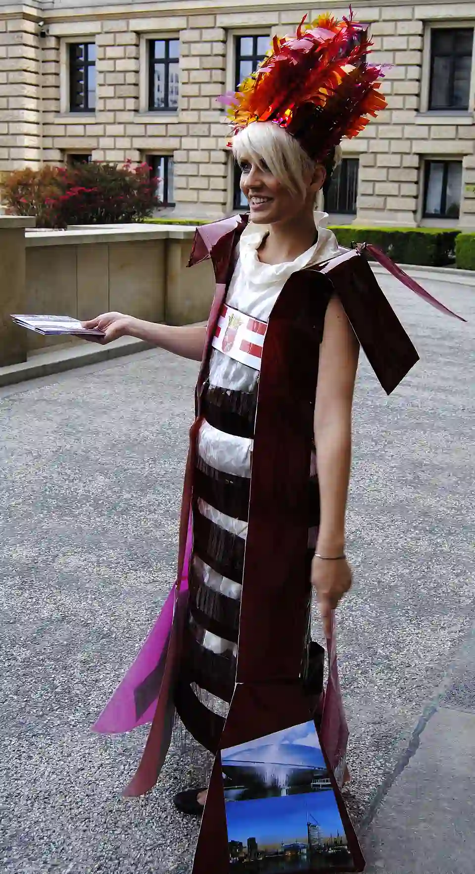 Wandelnde Bremen Werbung - k&uuml;nstlerisch dargestellt