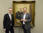 Bürgermeister Dr. Sieling und der Direktor der Kunsthalle,  Prof. Dr. Christoph Grunenberg